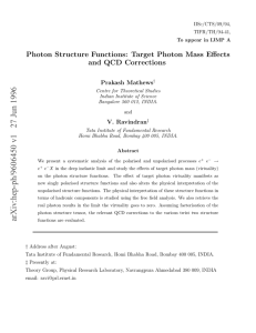 Photon Structure Functions: Target Photon Mass Effects and QCD Corrections Prakash Mathews