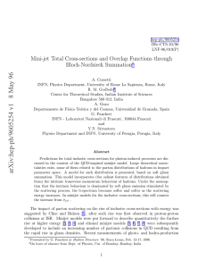 Mini-jet Total Cross-sections and Overlap Functions through Bloch-Nordsieck Summation