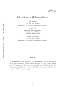Baby Universes in 2d Quantum Gravity