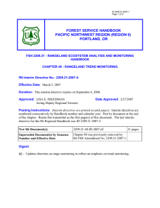 FOREST SERVICE HANDBOOK PACIFIC NORTHWEST REGION (REGION 6) PORTLAND, OR