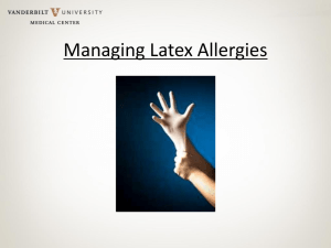 Managing Latex Allergies