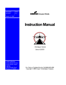 Instruction Manual  Switchgear System Series 82XSYS