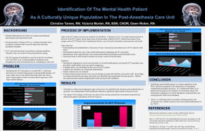 Identification Of The Mental Health Patient
