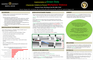 Green Dots Workplace Violence  Implementation of