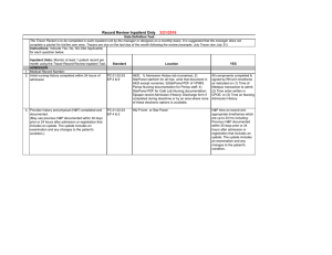 Record Review Inpatient Only 3/21/2016