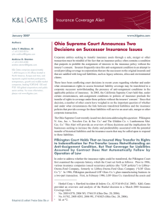 Insurance Coverage Alert Ohio Supreme Court Announces Two