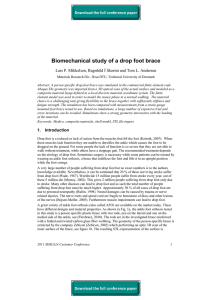 Biomechanical study of a drop foot brace
