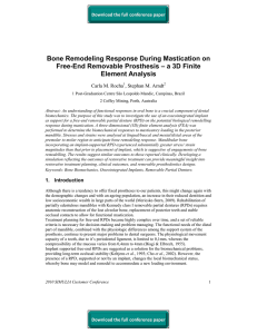 Bone Remodeling Response During Mastication on Element Analysis