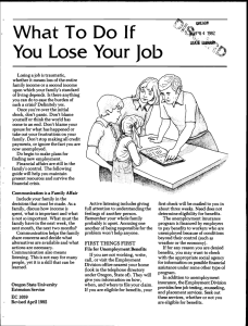 \Nhat To Do If You Lose Your Job k) 9r41982