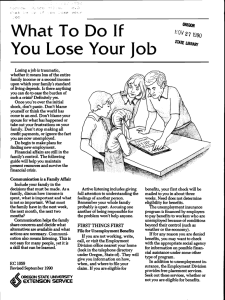You Lose Your Job \IVhat To Do If :: YCi