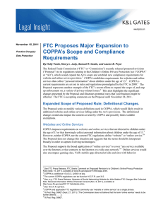 FTC Proposes Major Expansion to COPPA’s Scope and Compliance Requirements
