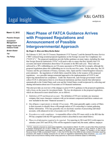 Next Phase of FATCA Guidance Arrives with Proposed Regulations and