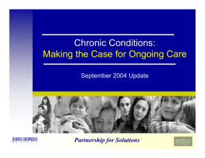 Chronic Conditions: Making the Case for Ongoing Care Partnership for Solutions