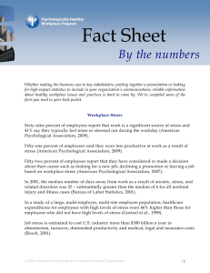 Fact Sheet By the numbers
