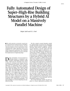 Fully Automated Design of Super–High-Rise Building Structures by a Hybrid AI