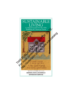 SUSTAINABLE LIVING DATE. OF