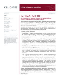 Public Policy and Law Alert New Rules for the LD-203