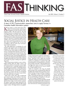 T HINKING Social Justice in Health Care