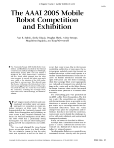 The AAAI 2005 Mobile Robot Competition and Exhibition