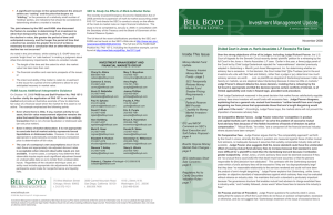 Investment Management Update