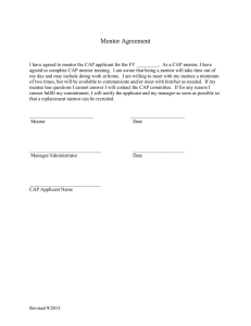 Mentor Agreement