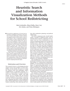 Heuristic Search and Information Visualization Methods for School Redistricting