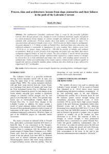Process, time and architecture: lessons from slope contourites and their... in the path of the Labrador Current