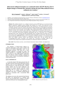 Short-term sediment dynamics on a contourite body (off NW Iberia),... Rapid changes of bottom-flow intensity during the past 50ka deduced...