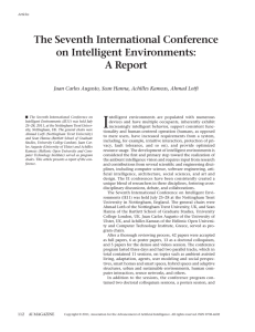 I The Seventh International Conference on Intelligent Environments: A Report