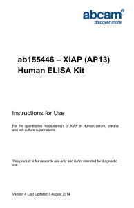 ab155446 – XIAP (AP13) Human ELISA Kit Instructions for Use