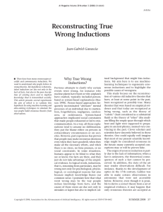 Reconstructing True Wrong Inductions Why True Wrong Inductions?