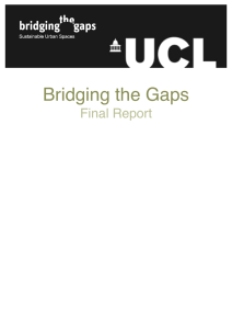 Bridging the Gaps ! Final Report