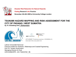 TSUNAMI HAZARD MAPPING AND RISK ASSESSMENT FOR THE