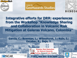 Integrative efforts for DRR: experiences from the Workshop “Knowledge Sharing