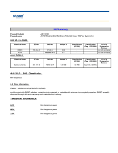 Kit Summary Product Code(s) Product name 200X JC-10 in DMSO