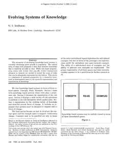 Evolving  Systems  of  Knowledge
