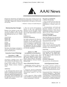 A AAAI  News
