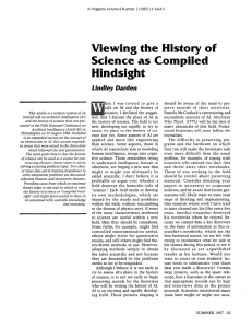 Viewing  the  History  of Hindsight Lindley  Darcien