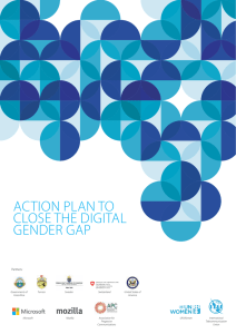 ACTION PLAN TO CLOSE THE DIGITAL GENDER GAP Partners: