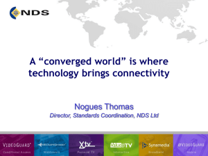 A “converged world” is where technology brings connectivity Nogues Thomas
