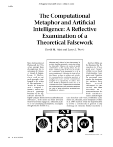 The Computational Metaphor and Artificial Intelligence: A Reflective Examination of a