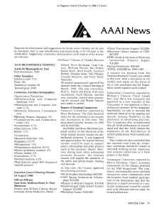 A AAAI  News