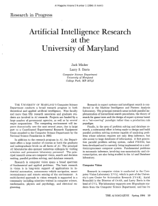 Artificial  Intelligence  Research at  the