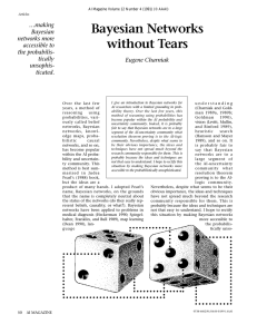 Bayesian Networks without Tears …making Bayesian
