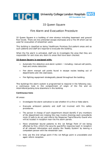 33 Queen Square Fire Alarm and Evacuation Procedure