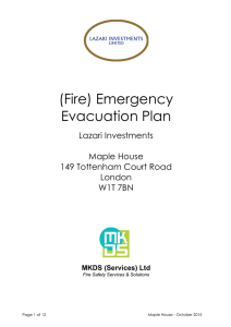 (Fire) Emergency Evacuation Plan  Lazari Investments