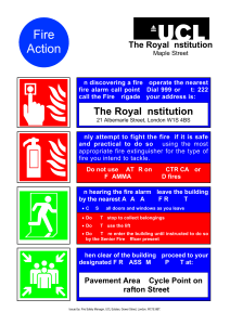 Fire Action The Royal Institution