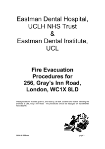 Eastman Dental Hospital, UCLH NHS Trust &amp; Eastman Dental Institute,