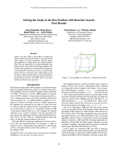 Solving the Snake in the Box Problem with Heuristic Search: