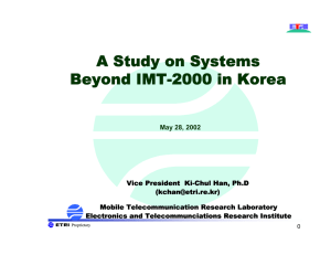A Study on Systems Beyond IMT